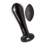 Ass-Sation Remote Vibrating Metal Anal Bulb - Black