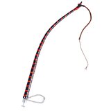 Leather Long Tail Bull Whip Black/Red
