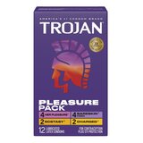 Trojan Pleasure Pack Condoms - 12 Pack