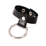 Rubber Cock & Ball Strap with Metal Cock Ring