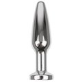 Press Play Vibrating Metal Butt Plug – 4.25 Inch