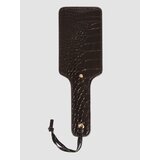 Bondage Boutique Faux Crocodile Leather Paddle - Black