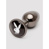 Playboy Tux Small 2.5 Inch Metal Butt Plug - Silver