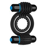 OptiMALE Vibrating Double C-Ring - Black