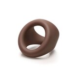 Jock Silicone Cock and Ball Ring - Chocolate