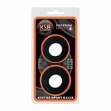 Kiotos KSB Silicone Cockring Set of 6 Sizes - Black