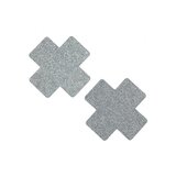 X Glitter Pasties - Silver