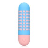 S-Line Heart To Get Bullet Vibrator Blue Pink - Vibrator, Vibrating, Multi-Speed