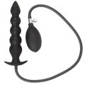 Pump ‘n’ Plug Silicone Inflatable Beaded Dildo – 7.25 Inch