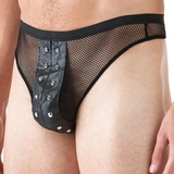 Classified Men's Studded Fishnet Thong
