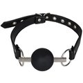 Shush Now! Black Silicone Ball Gag