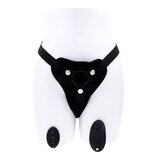 Hidden Pocket Strap-On with Remote Control Vibrator