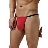 Male Power Red Smooth Silk Posing Pouch