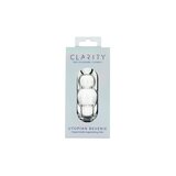 Clarity Utopian Reverie Glass Anal Beads: 3.6 Inch Progressive Pleasure for Anal Stimulation