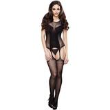 Lapdance Sheer Panelled Suspender Bodystocking