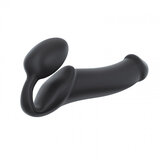Semi-Realistic Bendable Strap-On Black XLarge