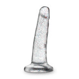 Naturally Yours - 5.5" Glitter Dong - Sparkling Clear