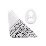 ROCK SOLID The Code - Silicone C-Ring with Bandana - White