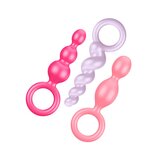 Satisfyer Silicone Plugs 3-Piece Set - Colored