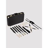 Bedroom Fantasies Faux Leather Luxury Bondage Suitcase (13 Pieces) - Black