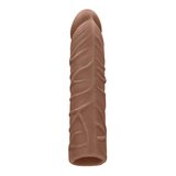 RealRock Penis Sleeve - 7" - Caramel