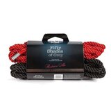 Fifty Shades of Grey Restrain Me Bondage Rope Twin Pack - 5 Metre Silky Restraint Ropes for Comfortable Bondage Play