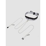Fifty Shades of Grey Play Nice Satin and Lace Collar and Nipple Clamps  - Black