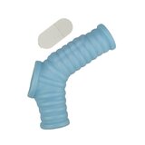 Vibrating Ribbed Fit Power Sleeve - Blue
