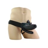 Unisex Vibrating Hollow Double Penetration Strap-On