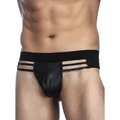 Mr Cheeky Men's Wet Look Strappy Thong - S