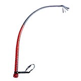 Leather Bull Whip Black/Red
