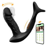 Bestvibe 9 Wiggling  Vibrating App Control Anal Vibrator With Cock Ring