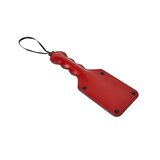 Saffron Square Paddle: Red Vegan Leather Spanking Paddle