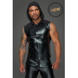 Hooded Shirt with Two-Way Zipper