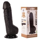 Gregs Black Girthy Dildo: 8.4 Inch Realistic PVC with Suction Cup