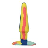 A-Play - Groovy - Silicone Anal Plug - 5" - Sunrise