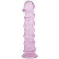 Nobbly Jobbly Purple Jelly Suction Cup Dildo - 9 Inch