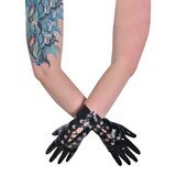 Latex Lace-Up Short Gloves