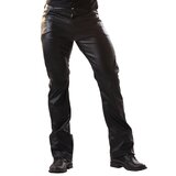 Leatherette Classic Cut Jeans