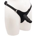 Wave Rider Black Silicone Strap-On Dildo