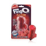 FingO Glow Finger Vibrator Massager with LED Lights and Textured Silicone Bullet Style