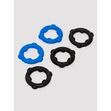 Oxballs Gearheads Strong Silicone Cock Rings (5-Pack) - Black