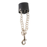 Leather Testicle Stretcher with Chains & Clip for Weights