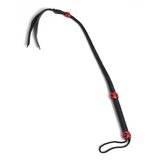 Braided Leather Snake-Tongued Hunter Whip