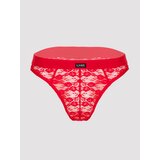 LHM Red Lace Thong - S / M - Red