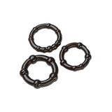 Beaded Cock Ring Combo Pack - Black