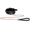 Luxe Conquest Rose Gold Faux Leather Collar & Leash