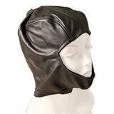 Leather Open Face Hood - One Size