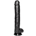 Nightstick Black Realistic Dildo – 15 Inches