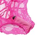 Secret Admirer 10-Speed Remote Control Vibrating Pink Lace Knickers - L/XL